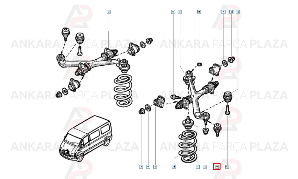 Rotil Üst Renault Master 2 1997 >