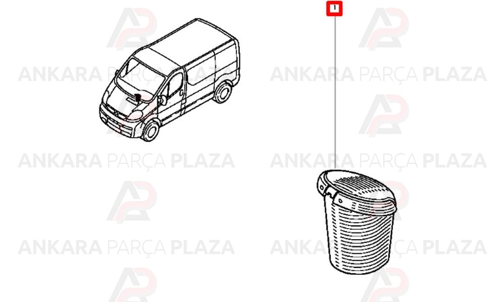 Küllük Trafic 2 Yuvarlak 7700312969