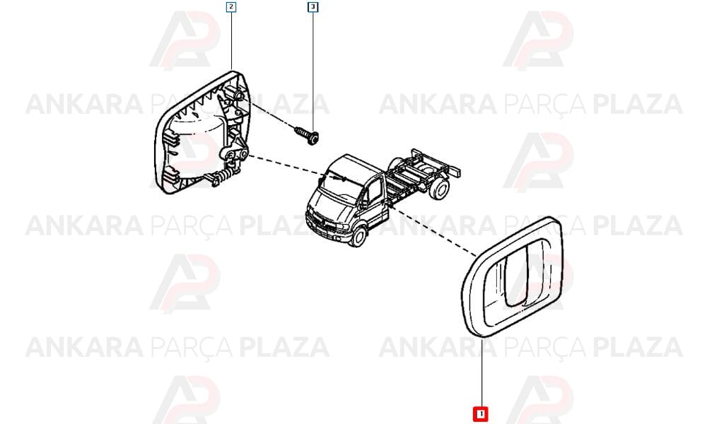 Kapı Kolu Dış Ön Sol Renault Master