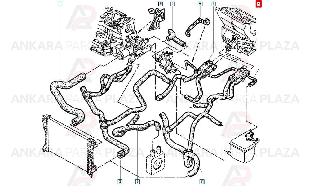 Genleşme Şişe Hortumu Renault : Laguna 1.6 16V