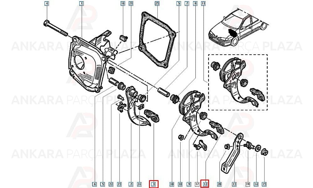 Renault 9 R11 R19 Clio 1 Express Twingo Debriyaj Pedal Lastiği Mtj