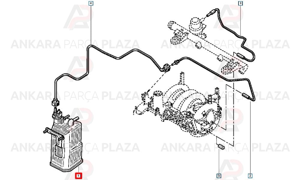 Kanister Benzin Dinlendirici K7M F4P R19 Megane 1.6 2.0 7700418166 6001546321
