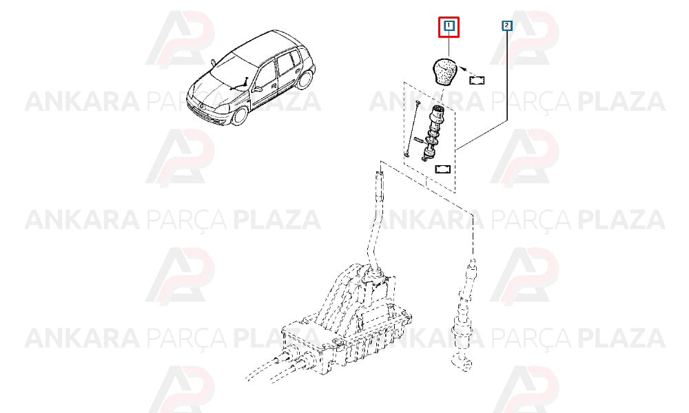 Clio, Kangoo, Megane Vites Topuzu 1998 - 2006 Pleksan
