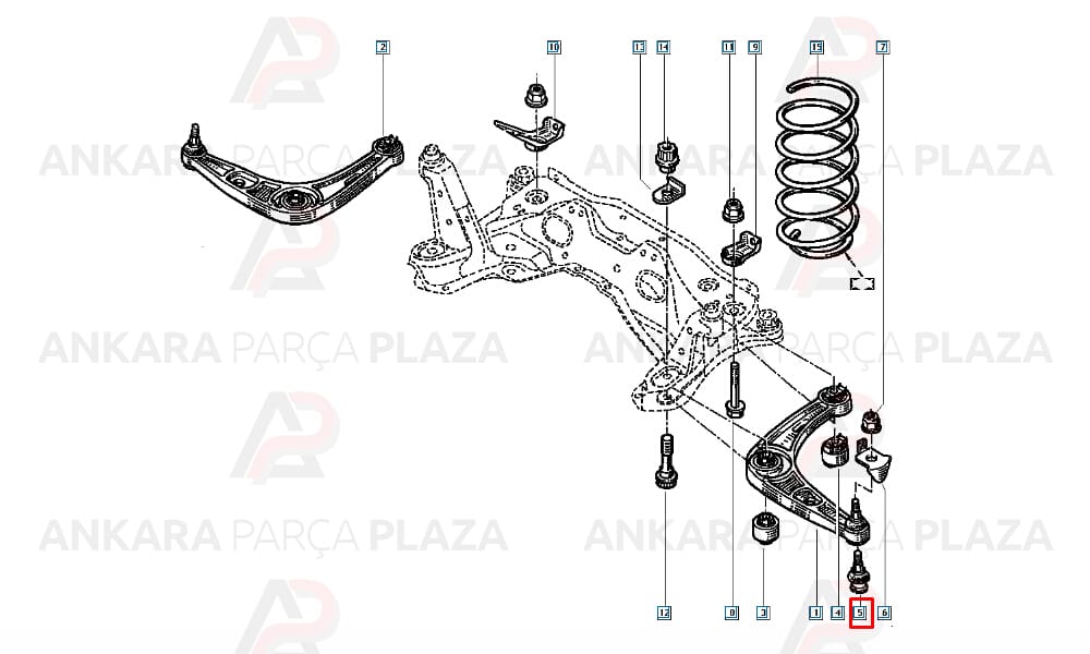 Rotil Renault Laguna 94=> / Safrane 1 / 2