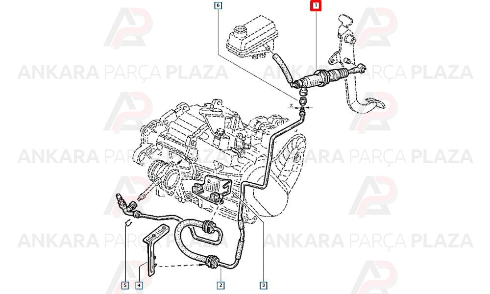 Hidrolik Debriyaj Merkezi Safrane 7700425481