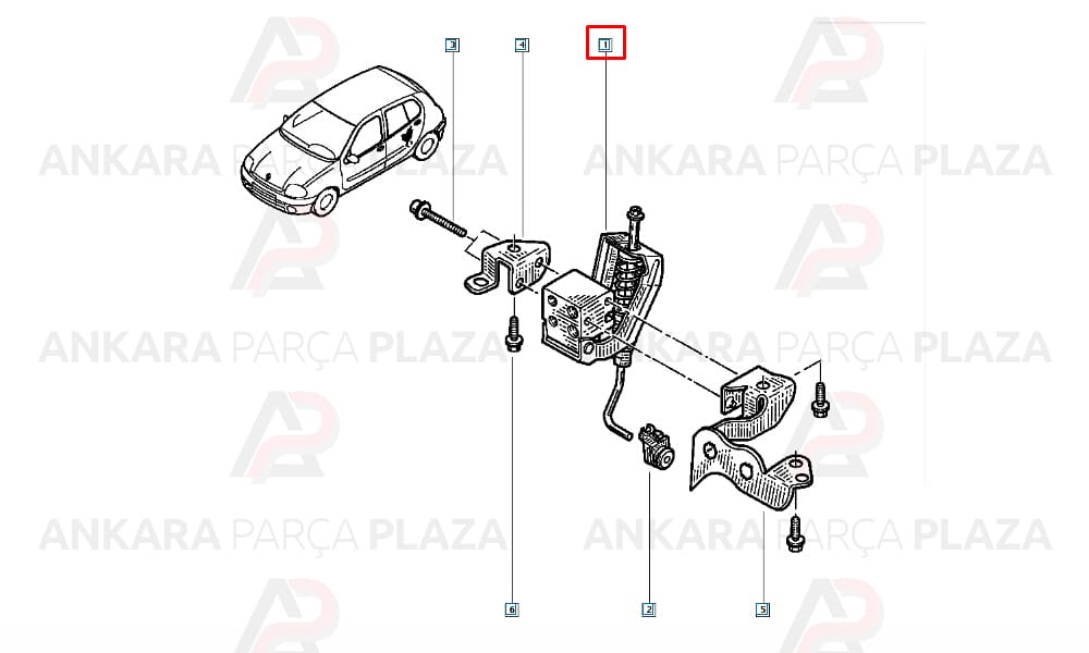 Renault Clio 2001 - 2010 Fren Limitörü Bosch