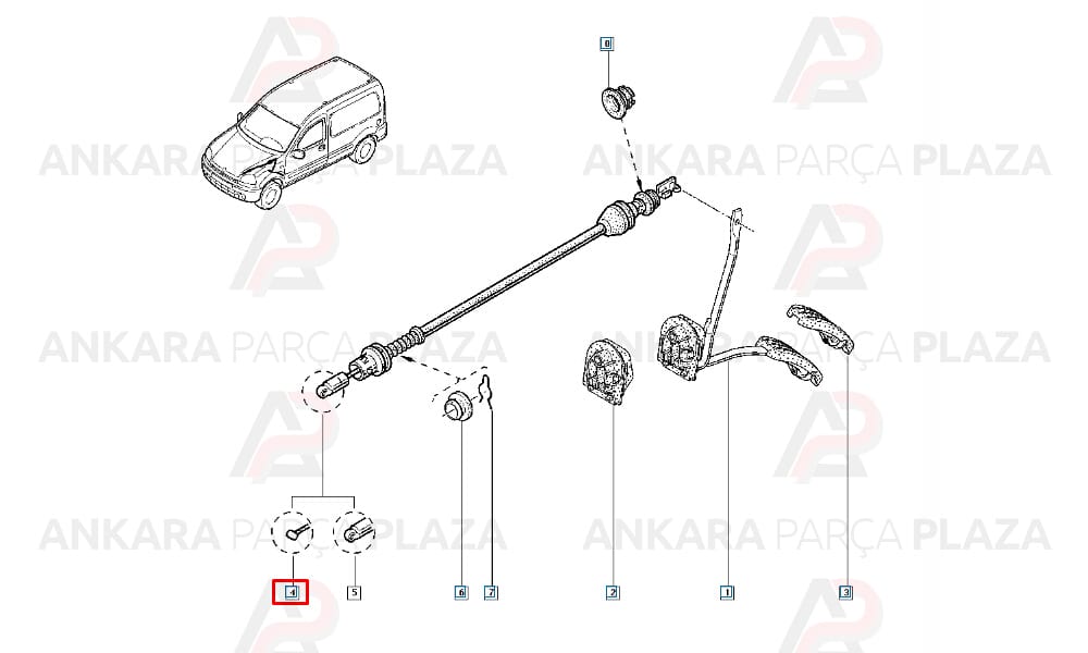 Renault Kangoo / Clio Benzinli Gaz Teli Cavo
