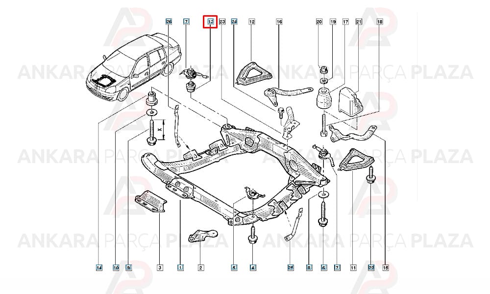 Motor Beşik Burcu Renault : Kangoo 1997> Tüm Motor Tipleri