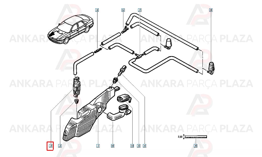 Megane Cam Cam Su Fıskiye Motoru Mais