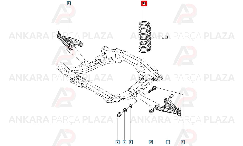 Helezon Yayı Ön Renault Clio Symbol