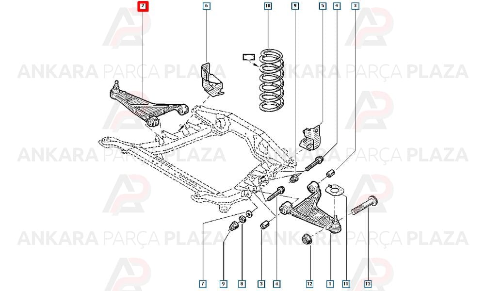 Tabla Salincak Sağ Megane 4X4 Rx4