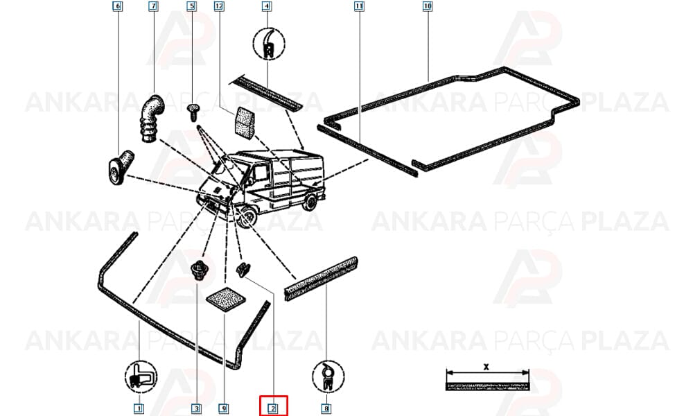 Motor Kaput Lastiği Saclı Renault 12 Toros