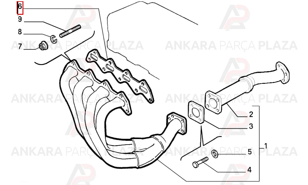 Tempra 2.0 16V Egzoz Manifold Contası Standart Royal