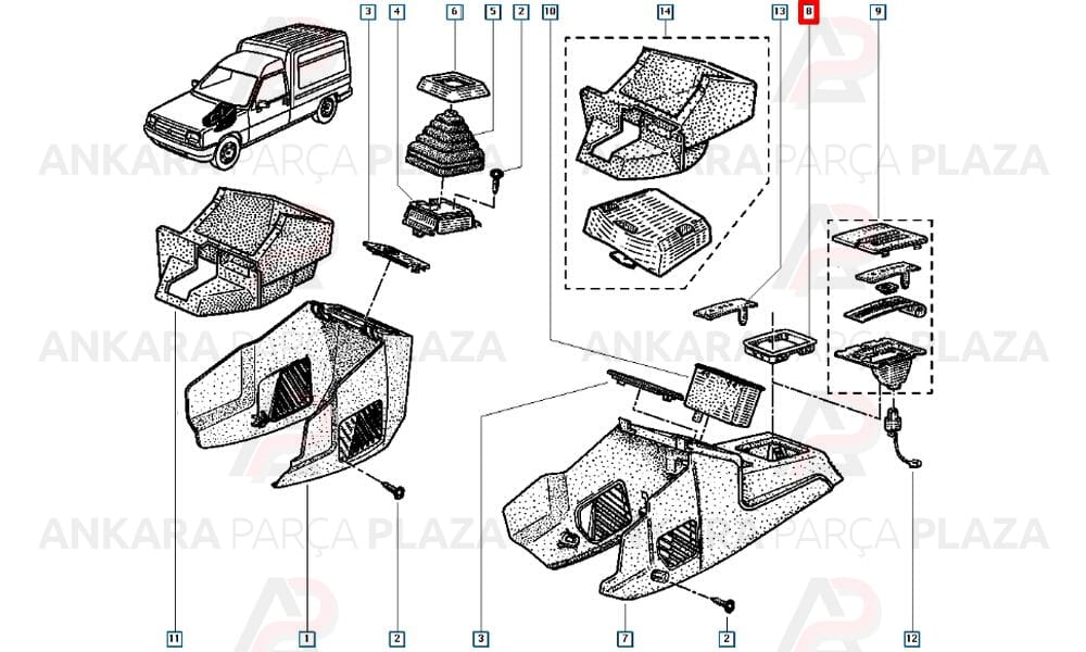 Renault 9 - 11 Vites Körüğü Çerçevesi Kaya