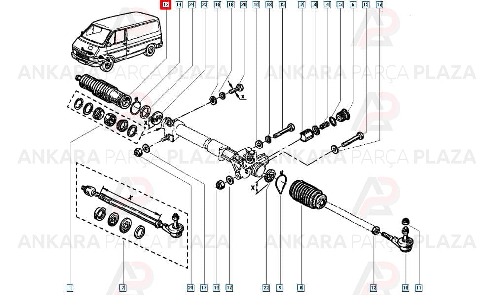 Direksiyon Körügü Sağ Renault 25 18 9 11 Trafic 7700680852