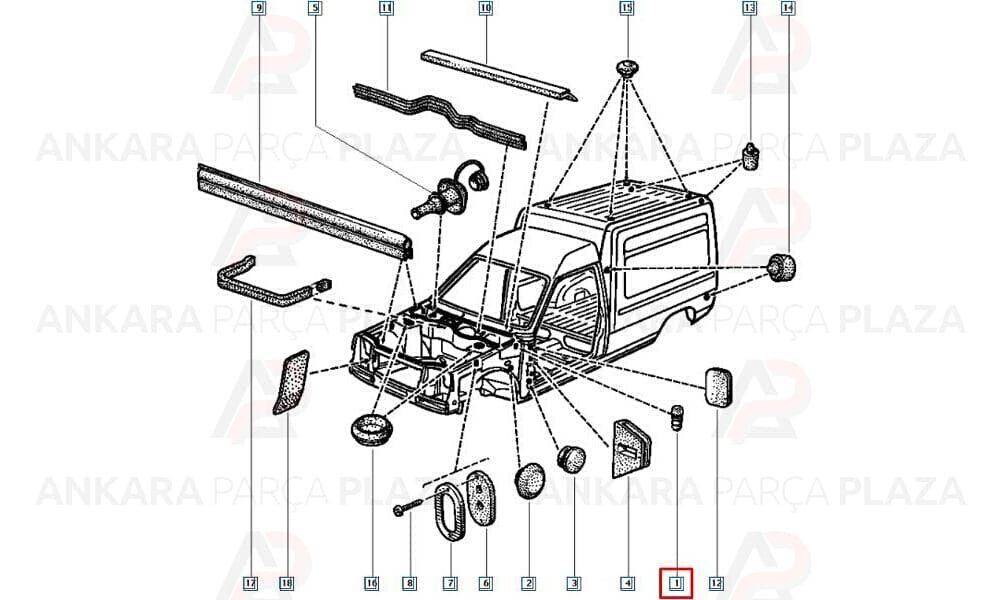 Motor Kaput Lastiği Vidalı Renault 9 Renault 11 Dayama Ayar