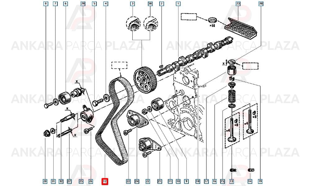 Renault 9 Dizel Triger Kayışı Orijinal 7700696055