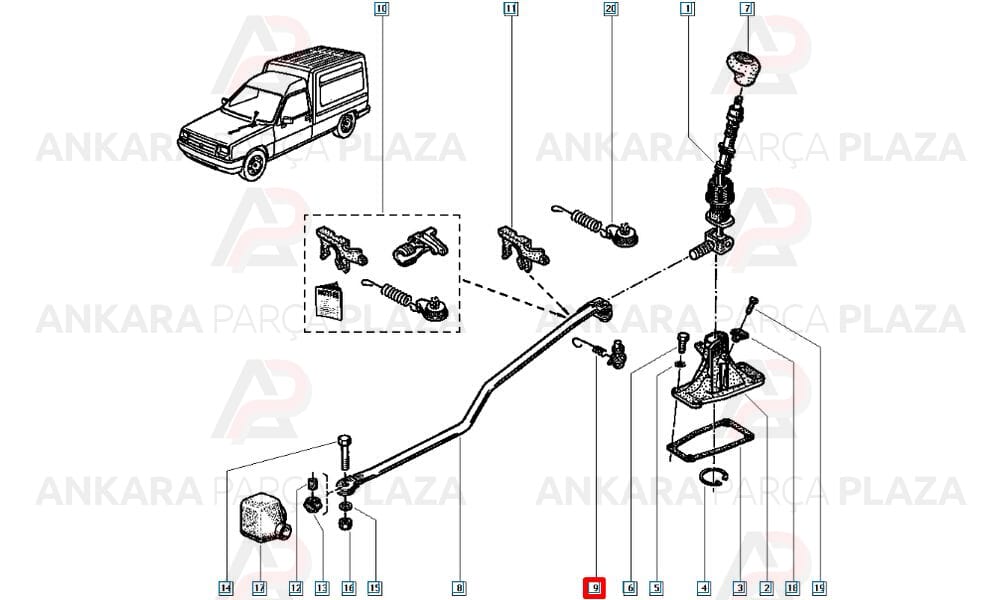 Renault 12, Toros, Clio, Kangoo Vites Alt Kolu Yayı Mtj