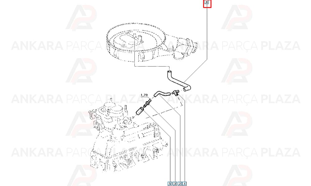 Hava Filtre Hortumu R9 R11 R21 1.6 Karbüratörlü