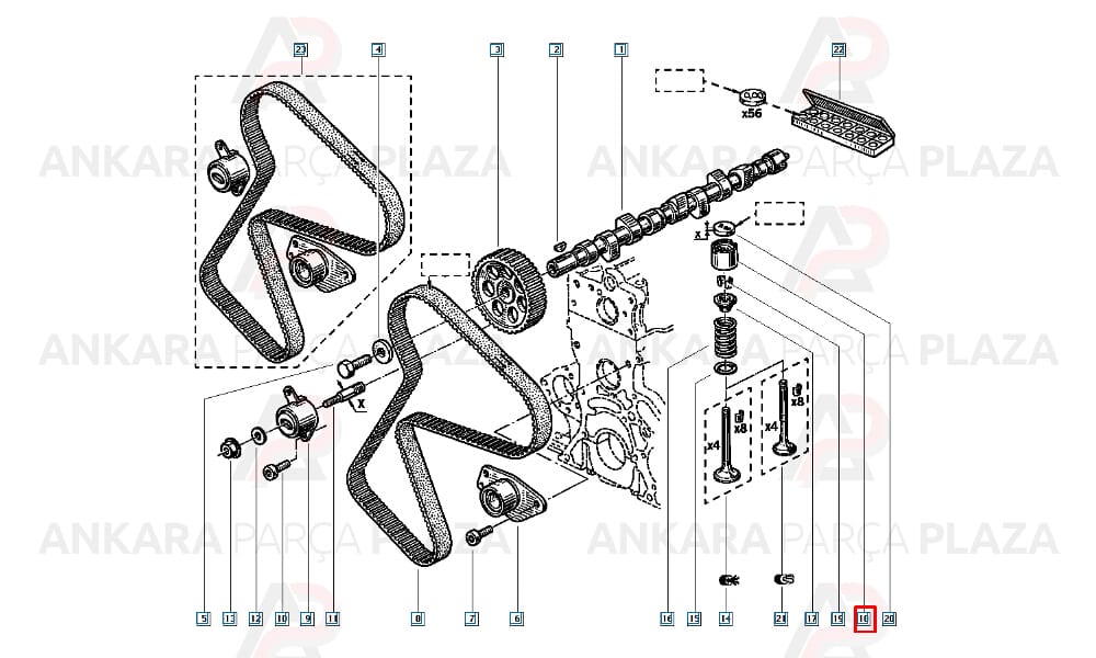Express Laguna Kangoo Megane 1.9 2.0 8V Subap İticisi Orijinal 7700716248