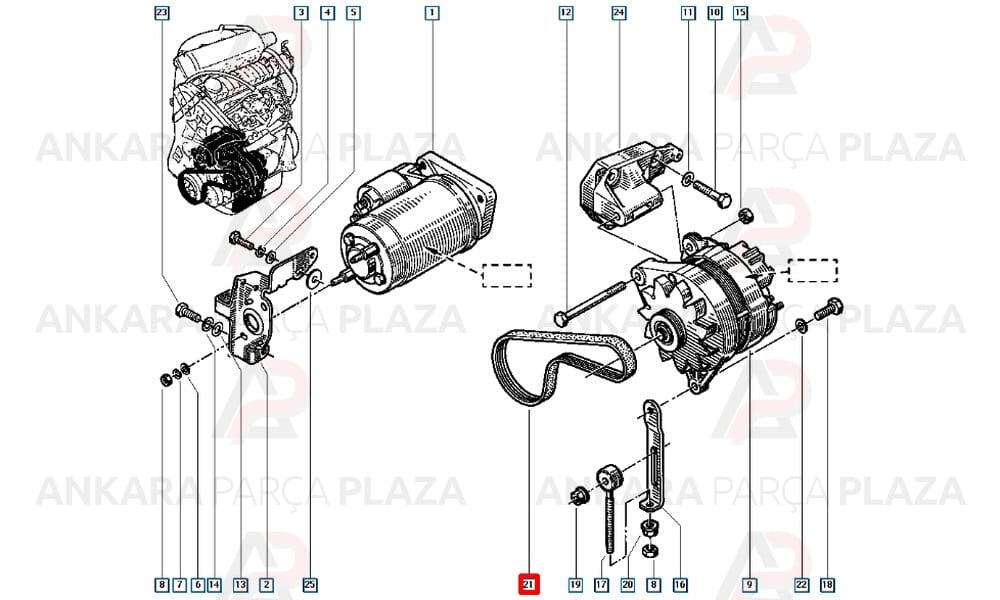 Renault 9 Kanallı Kayış Dizel 4Pk890 Gates
