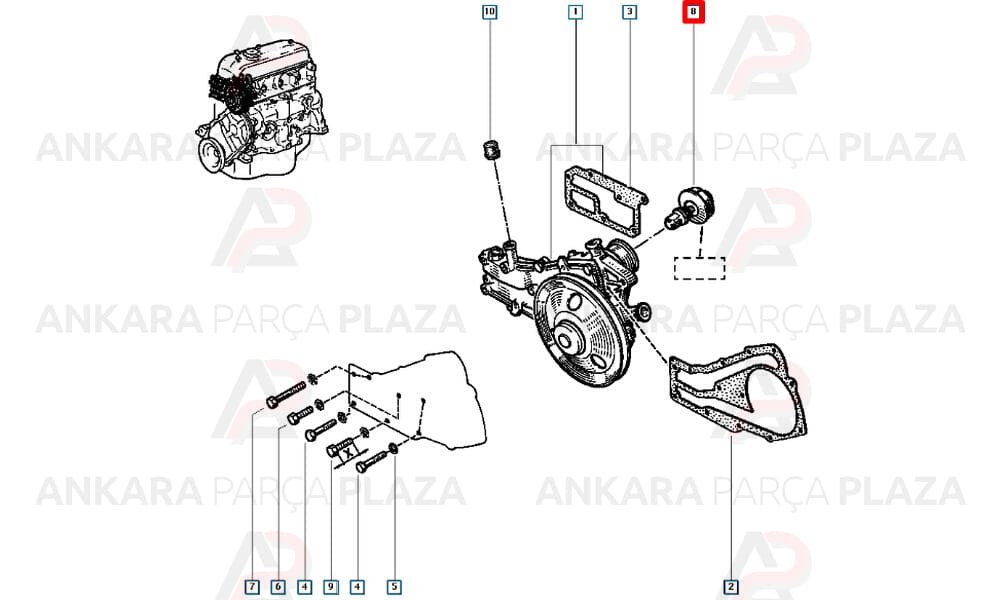 Renault 9 11 12 19 Toros Termostat 86C Vernet