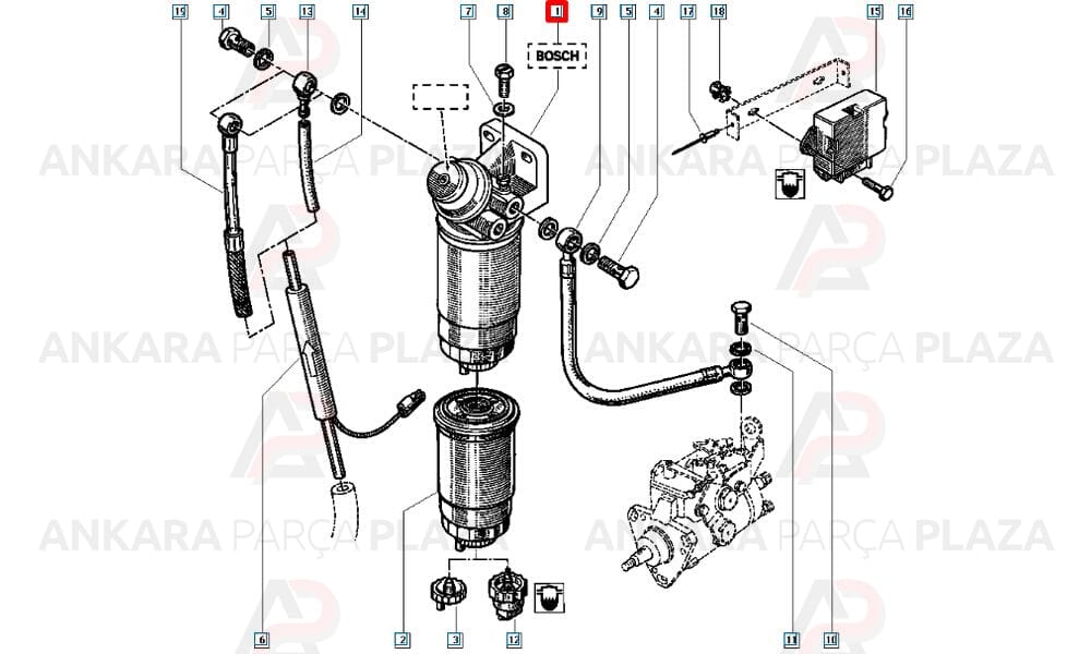 Mazot Filtresi Trafic R18 R21 7700724335