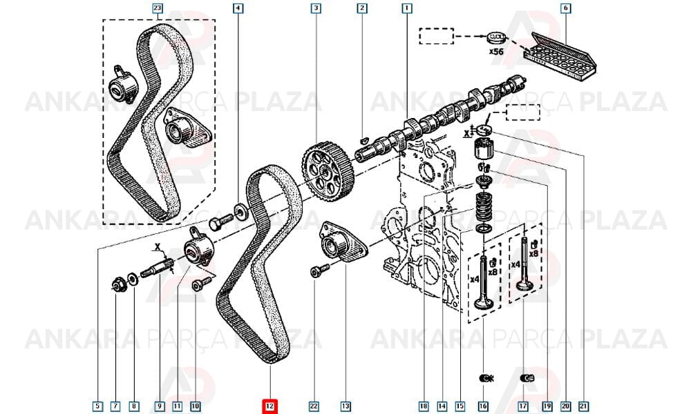 Renault 11 21 1.7 Triger Kayışı Gates