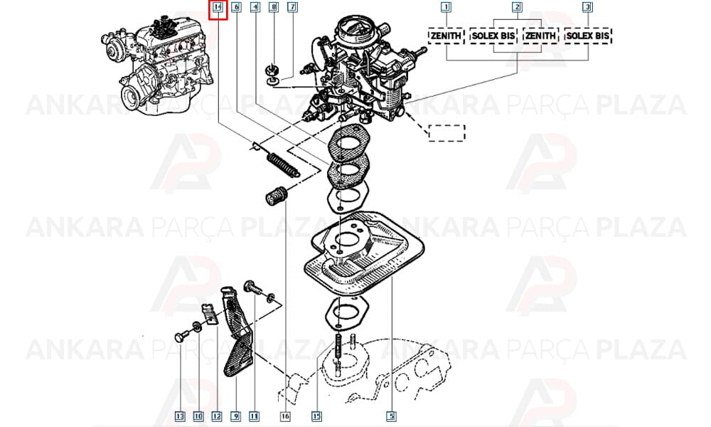 Renault 9 Renault 11 Gaz Yayı Mtj