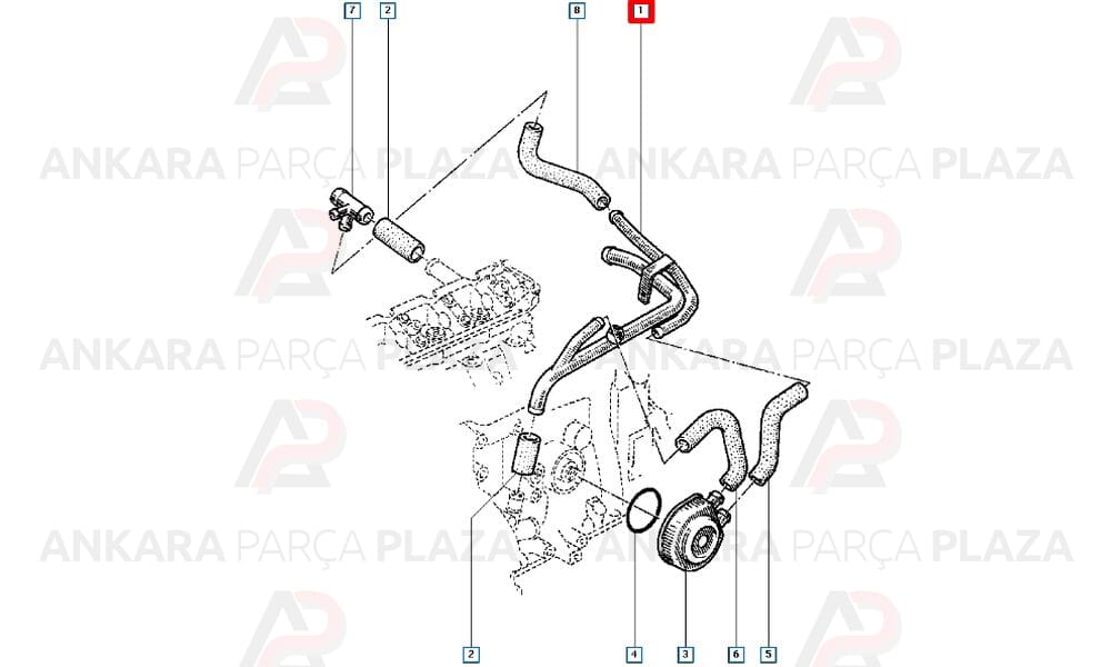 Kalorifer Borusu Çiftli Renault 11 Flash