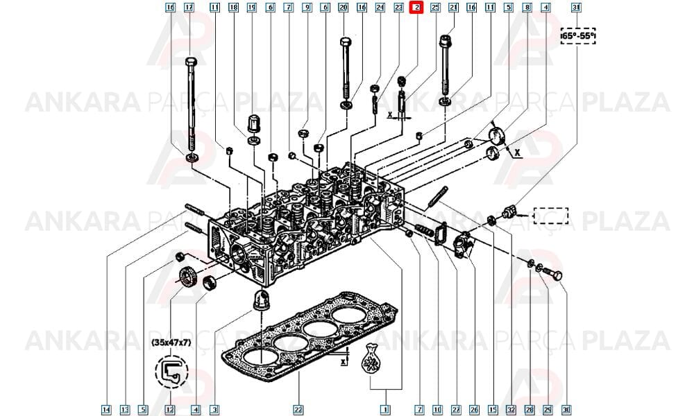Doblo Palio Punto Strada 1.9D Jtd Subap Lastiği 8Mm Oto Conta
