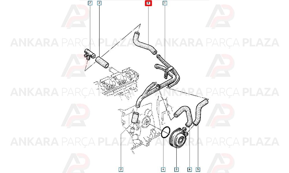 Renault 11 Txe Flash Yağ Soğutucu Hortumu İbraş