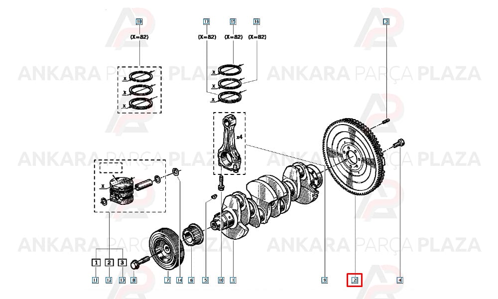 Renault 19 1.4 Debriyaj Volanı Orijinal 7700738707