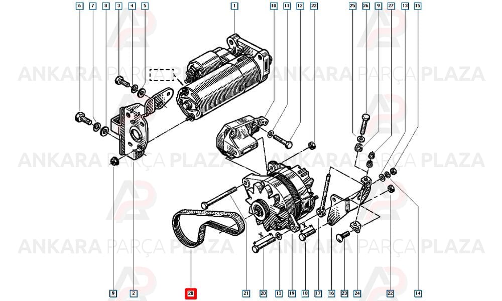 Renault Twingo Kanallı Kayış 1993 - 1996 4Pk1165