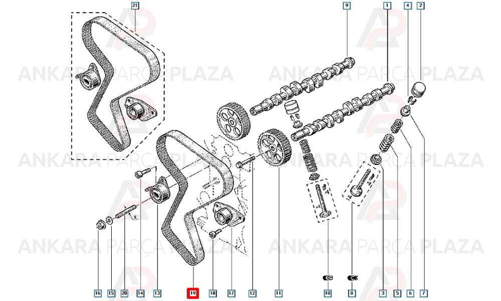 Espace 2.1 Turbo Dizel Triger Kayışı 148Sp254H1 Dayco