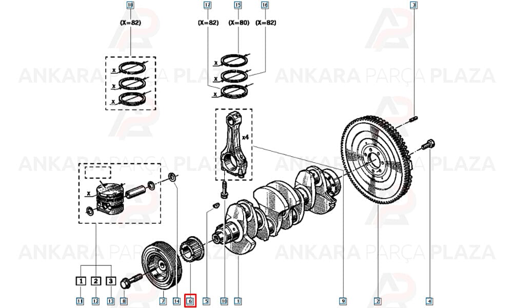 Krank Dişlisi Megane Trafic 1,9 Dcı