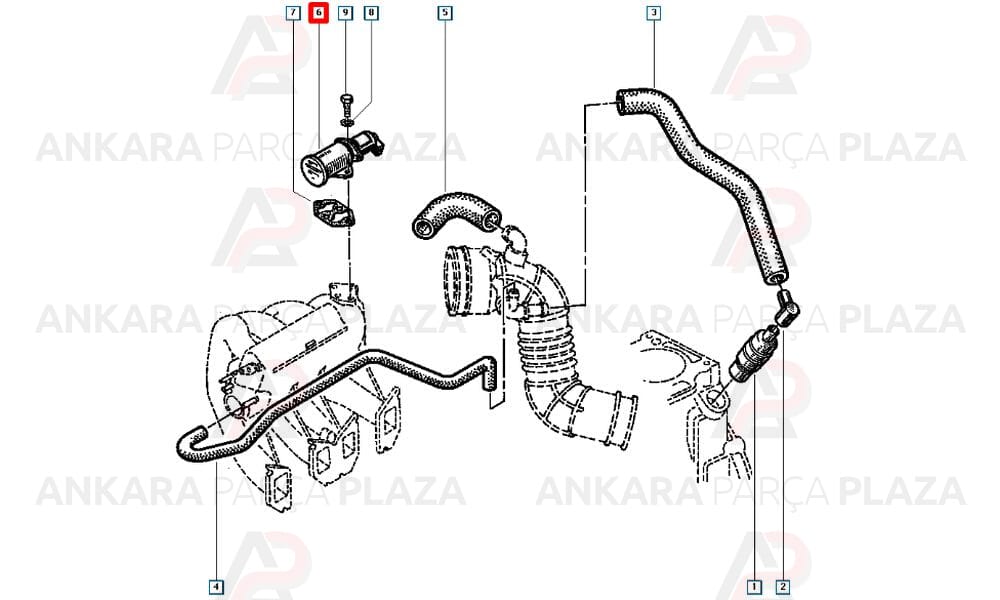 Rolanti Ayar Motoru Vakum Vanasi Megane Laguna 2.0 8V F3P 1.8 F3P