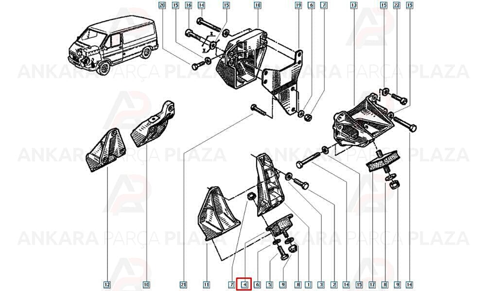 Motor Takozu Trafic 1 Dacia Pıck Up