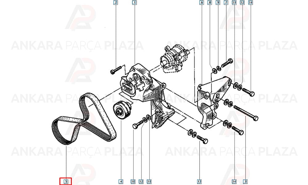 Clio Kanallı Kayış 6Pk1020 Bosch