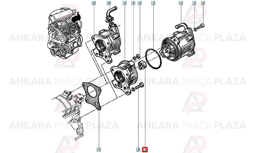 Express F8Q F8M Vakum Ara Mafsalı Vitesse