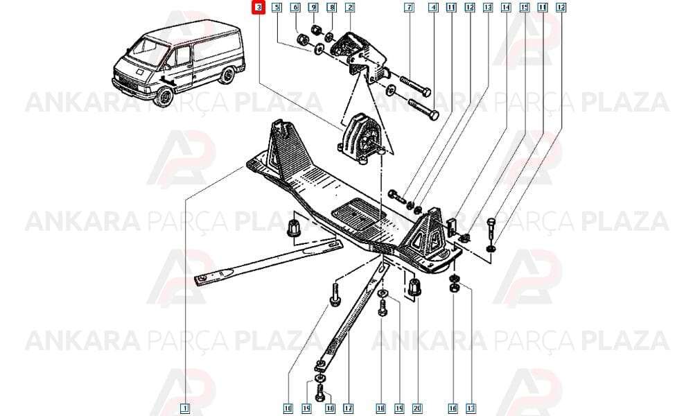 Motor Takozu Şanzıman Takozu Sol Trafic 1