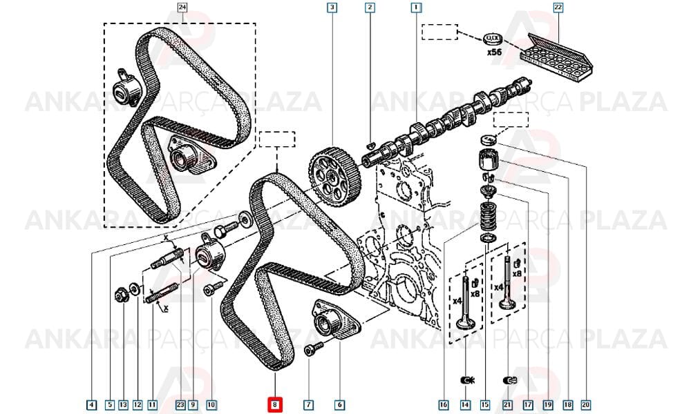 Express Kango Renault 19 1.9 Triger Kayışı 151Sp254 Gates