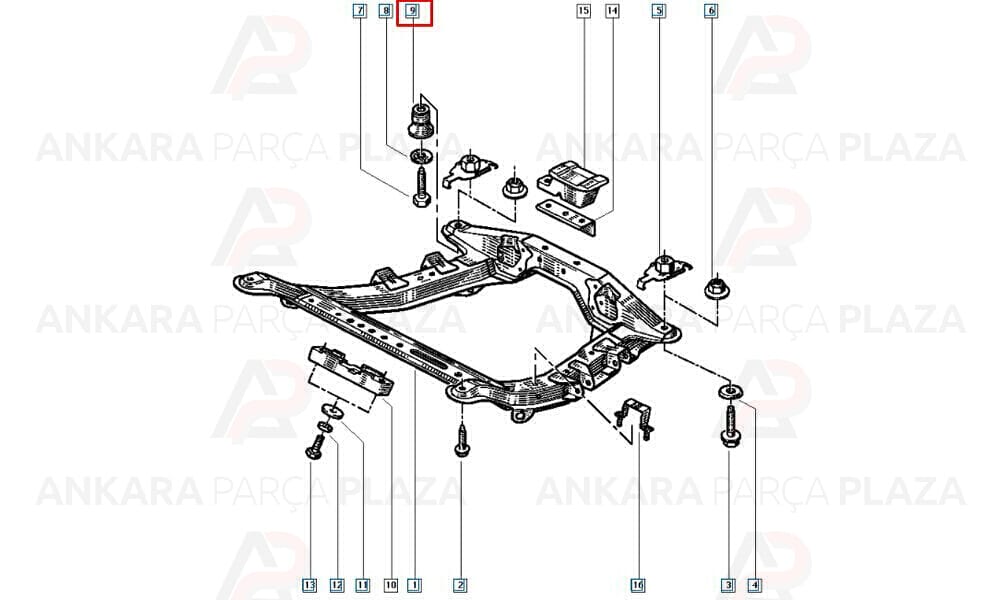 Motor Beşik Burcu Renault 19 Megane 1 Scenic Clio Kangoo