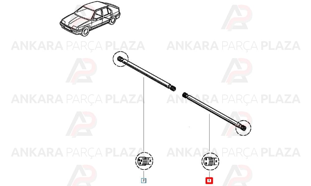 Renault 9 11 Torsiyon Mili Cıvatası Mtj