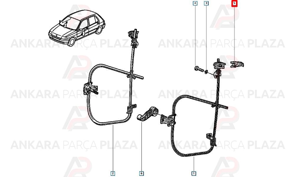 Sebitleme Plastiği R9 Cam Kriko Klipsi