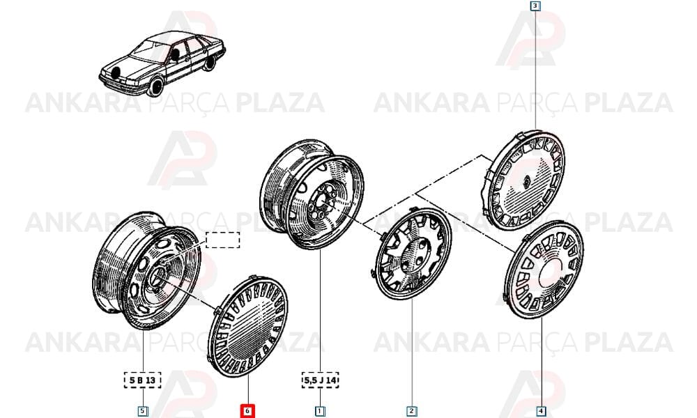 Jant Kapağı Renault 12 Toros