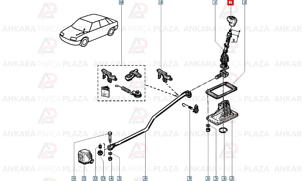 Renault 11 - 19 - 21 Vites Topuzu Mtj