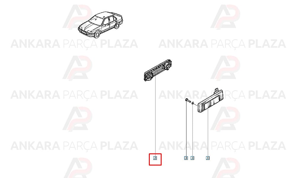 Dış Kapı Açma Kolu Sağ Renault 19