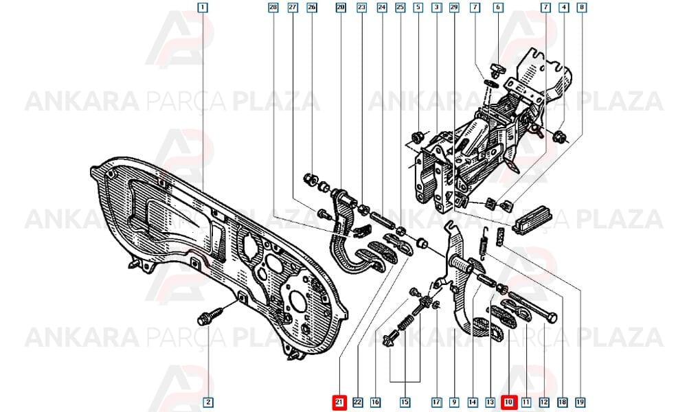 Laguna 1 Master 1 - 2 Pedal Lastiği Ytt