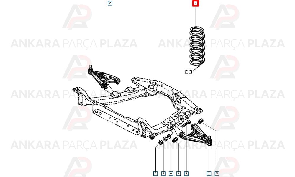 Helezon Yayı Ön Renault Clio Hb
